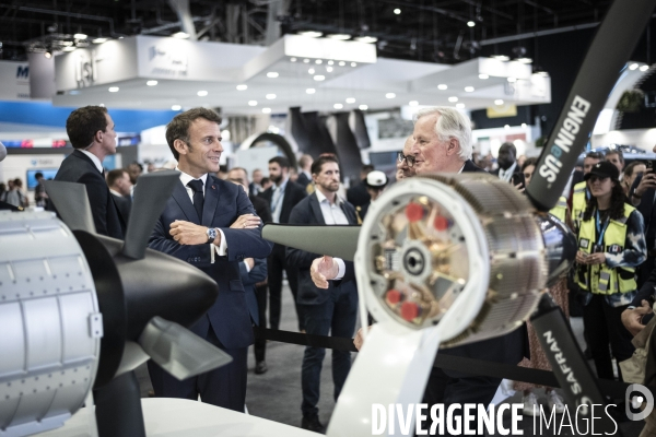 Emmanuel Macron inaugure la 54ème édition du Salon du  Bourget