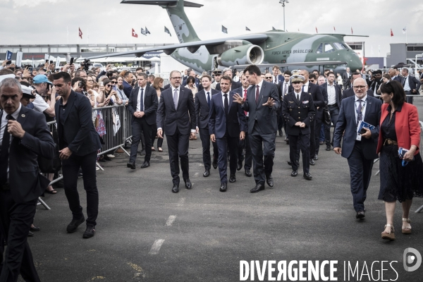 Emmanuel Macron inaugure la 54ème édition du Salon du  Bourget