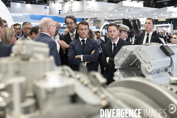 Emmanuel Macron inaugure la 54ème édition du Salon du  Bourget
