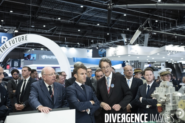 Emmanuel Macron inaugure la 54ème édition du Salon du  Bourget