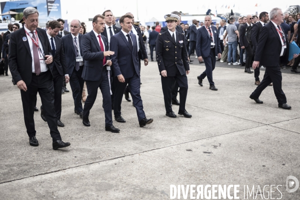 Emmanuel Macron inaugure la 54ème édition du Salon du  Bourget