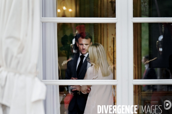 Emmanuel Macron reçoit Giorgia Meloni