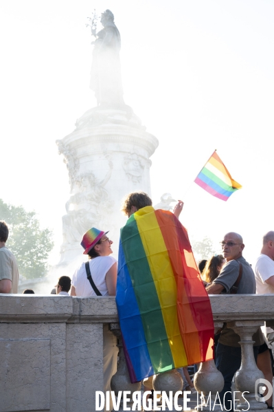 Gay pride 2023, la Marche des fiertés à Paris.
