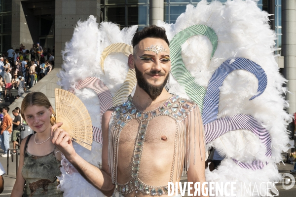 Gay pride 2023, la Marche des fiertés à Paris.