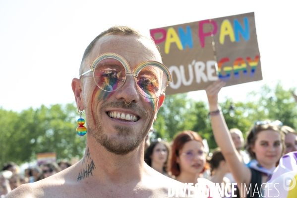 Gay pride 2023, la Marche des fiertés à Paris.