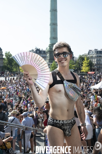 Gay pride 2023, la Marche des fiertés à Paris.