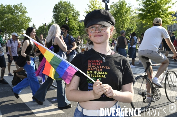 Gay pride 2023, la Marche des fiertés à Paris.