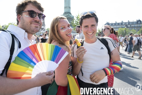 Gay pride 2023, la Marche des fiertés à Paris.