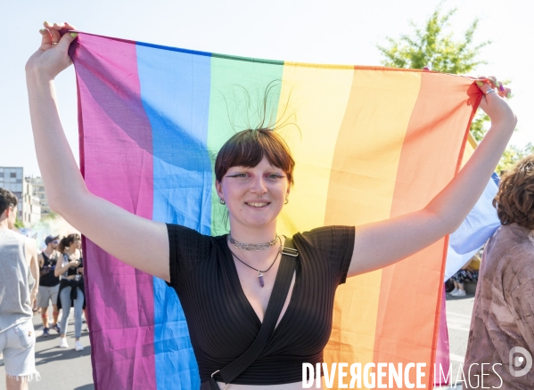 Gay pride 2023, la Marche des fiertés à Paris.