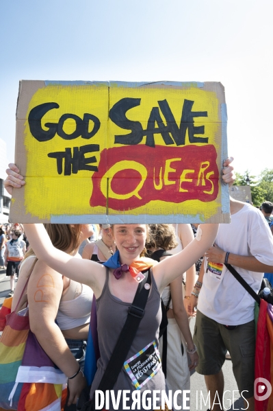 Gay pride 2023, la Marche des fiertés à Paris.