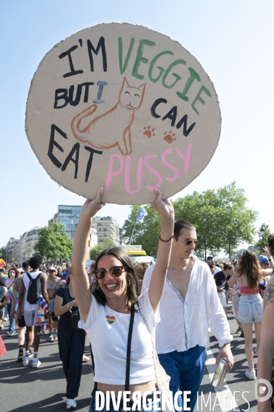 Gay pride 2023, la Marche des fiertés à Paris.