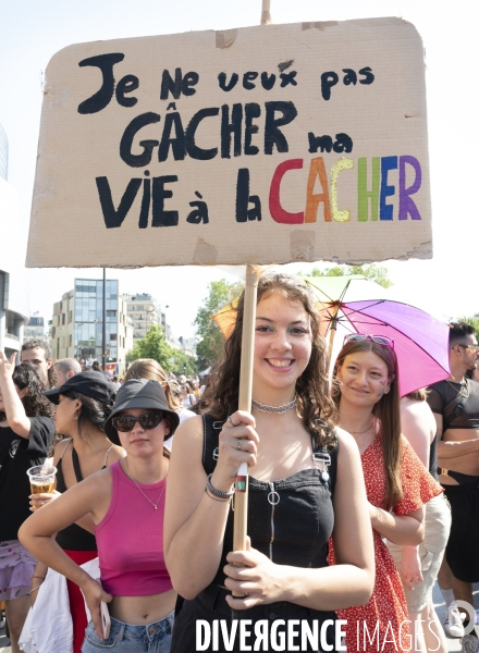 Gay pride 2023, la Marche des fiertés à Paris.