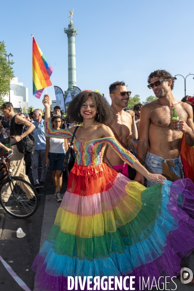Gay pride 2023, la Marche des fiertés à Paris.
