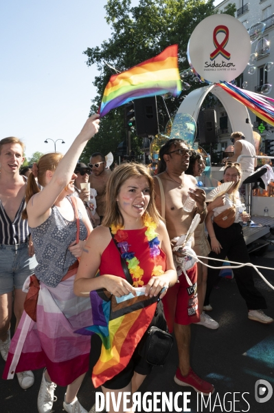 Gay pride 2023, la Marche des fiertés à Paris.
