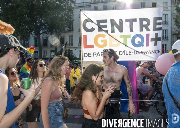 Gay pride 2023, la Marche des fiertés à Paris.