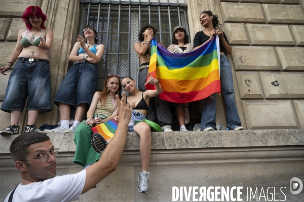 Gay pride 2023, la Marche des fiertés à Paris.