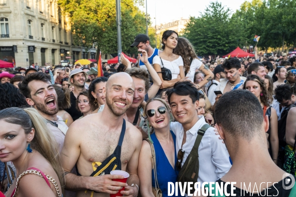 Gay pride 2023, la Marche des fiertés à Paris.