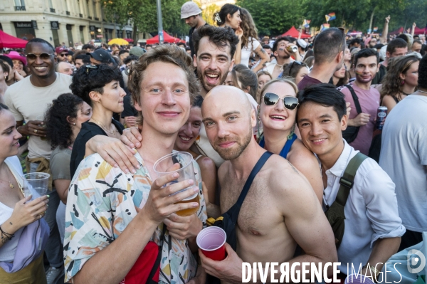 Gay pride 2023, la Marche des fiertés à Paris.