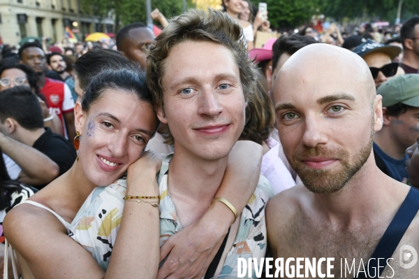 Gay pride 2023, la Marche des fiertés à Paris.