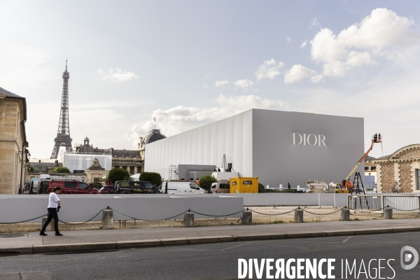 Dior Fashion week Installation ephemere