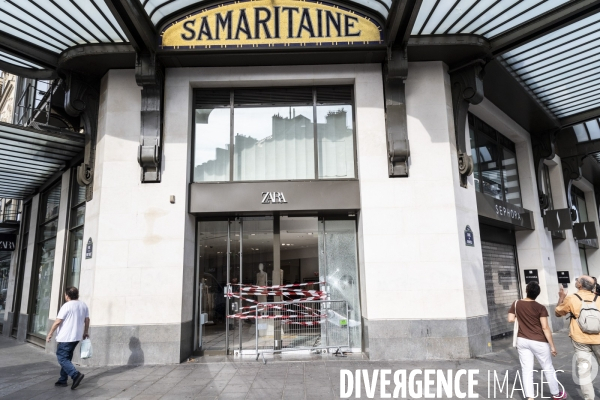 Magasins devalises à Paris