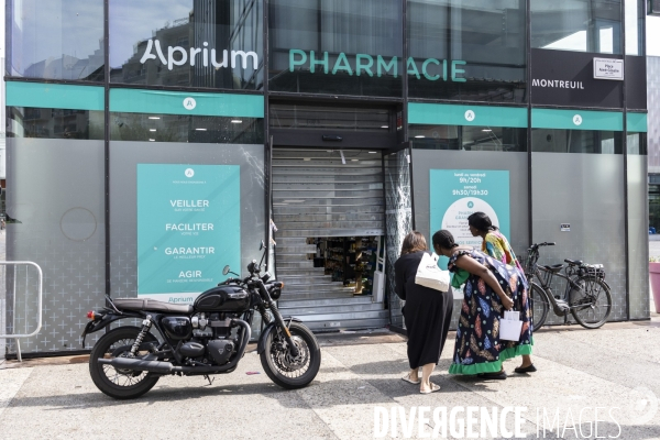Magasins devalises a Montreuil