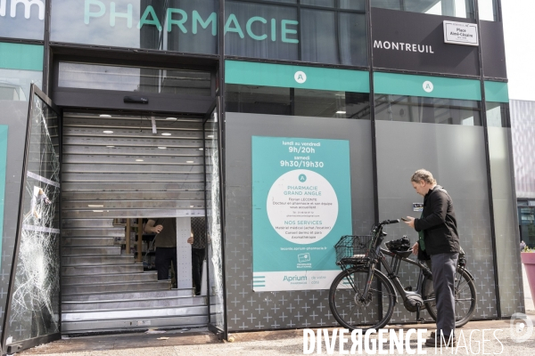 Magasins devalises a Montreuil