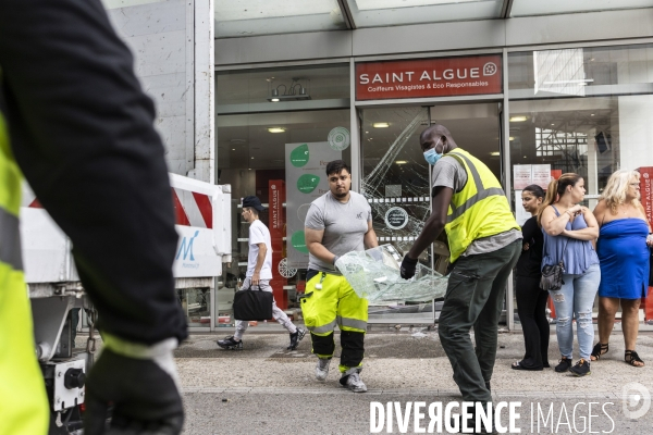 Magasins devalises a Montreuil