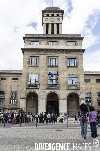 Rassemblement devant la mairie de Montreuil contre les violences urbaines