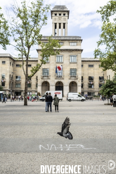 Rassemblement devant la mairie de Montreuil contre les violences urbaines