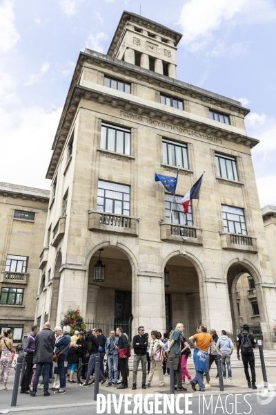 Rassemblement devant la mairie de Montreuil contre les violences urbaines