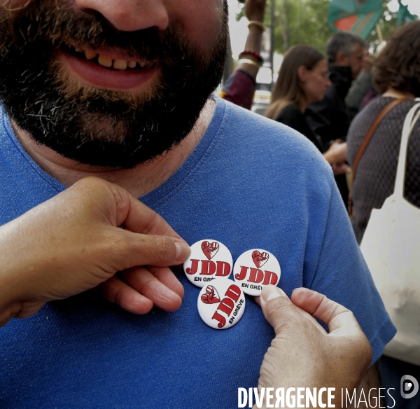 Rassemblement des salariés du JDD