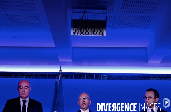 Conference de presse d Éric Ciotti d Olivier Marleix et de Bruno Retailleau 