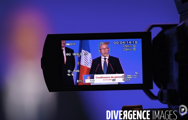 Conference de presse d Éric Ciotti d Olivier Marleix et de Bruno Retailleau 