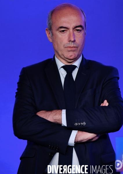 Conference de presse d Éric Ciotti d Olivier Marleix et de Bruno Retailleau 