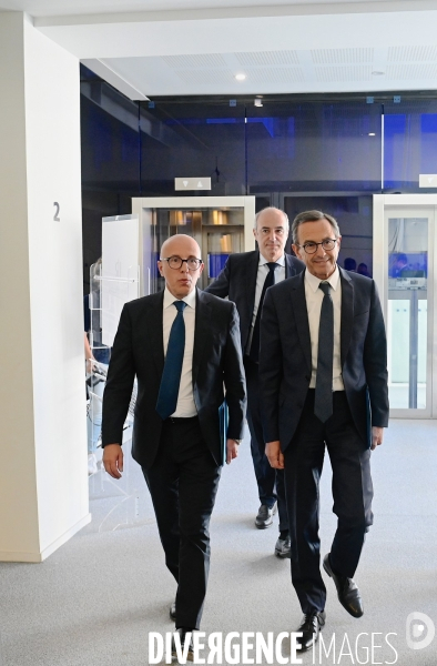 Conference de presse d Éric Ciotti d Olivier Marleix et de Bruno Retailleau 