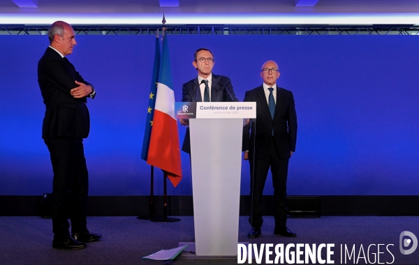 Conference de presse d Éric Ciotti d Olivier Marleix et de Bruno Retailleau 