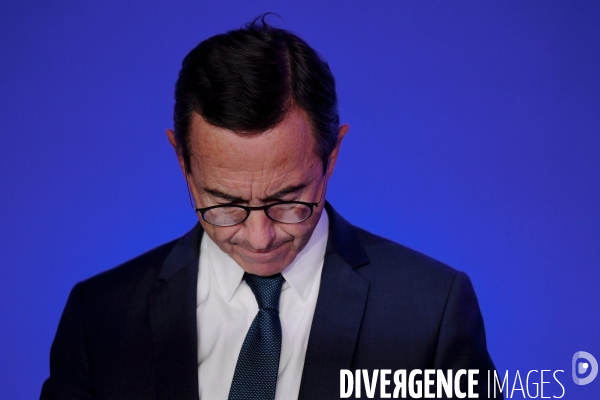 Conference de presse d Éric Ciotti d Olivier Marleix et de Bruno Retailleau 