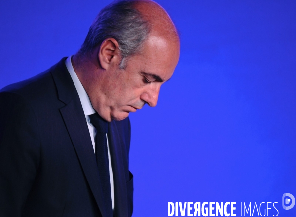 Conference de presse d Éric Ciotti d Olivier Marleix et de Bruno Retailleau 
