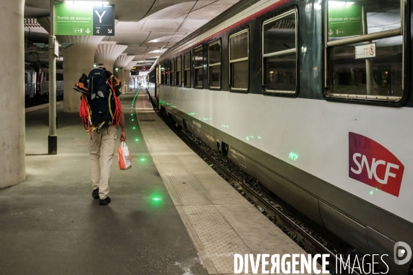 Train de nuit entre Paris et Lourdes