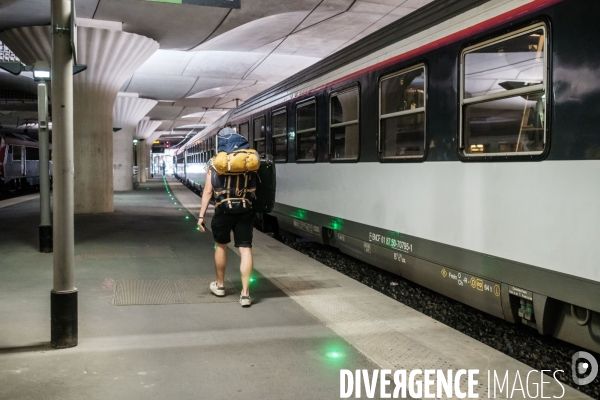Train de nuit entre Paris et Lourdes