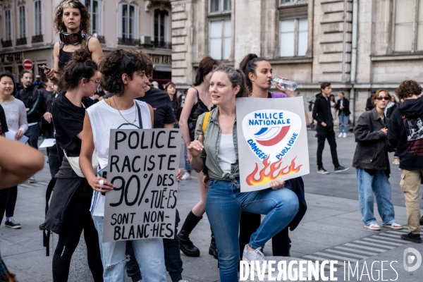 Nuit d emeute à Vaulx-en-Velin et Lyon après la mort de Nahel.
