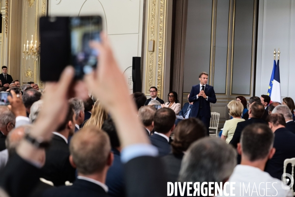 Les maires reçus a l elysee