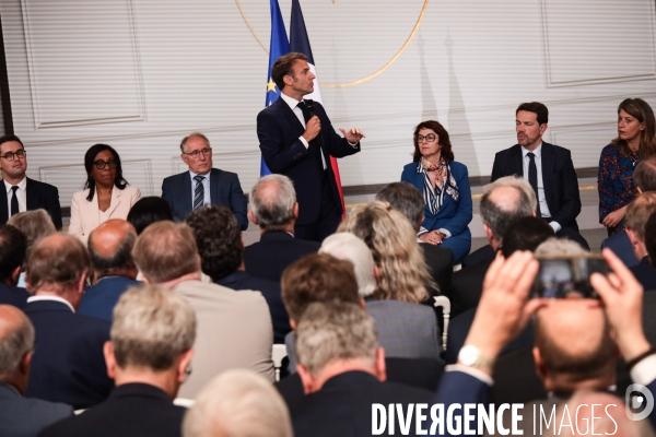 Les maires reçus a l elysee