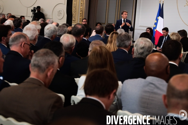 Les maires reçus a l elysee