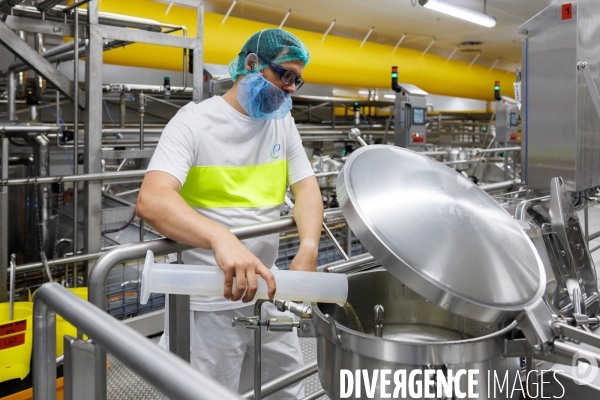 Fabrication de mozzarella industrielle