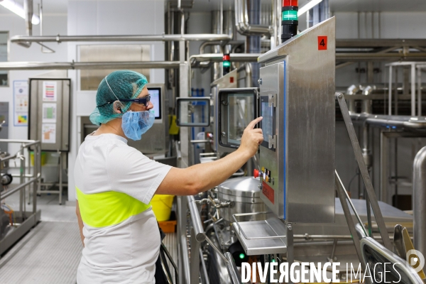 Fabrication de mozzarella industrielle