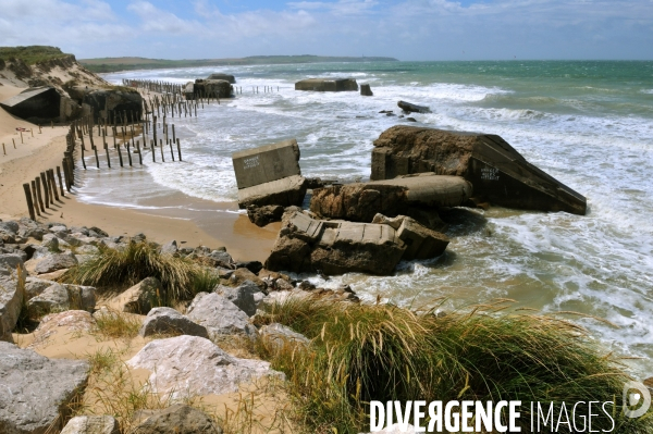 L  erosion du trait de cote dans la baie de Wissant