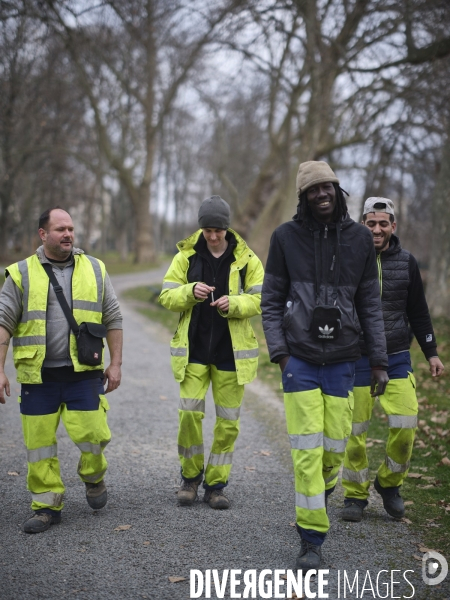 Chantier d améngement urbain et d  insertion ouvert aux personnes en difficultés