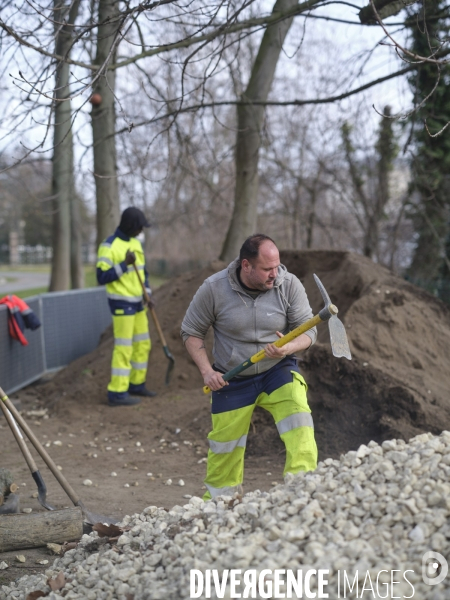 Chantier d améngement urbain et d  insertion ouvert aux personnes en difficultés